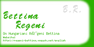 bettina regeni business card